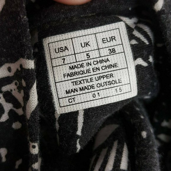 Sanuk Size US 7 UK 5 EUR 38 Black Textile Sandals - Picture 5 of 6